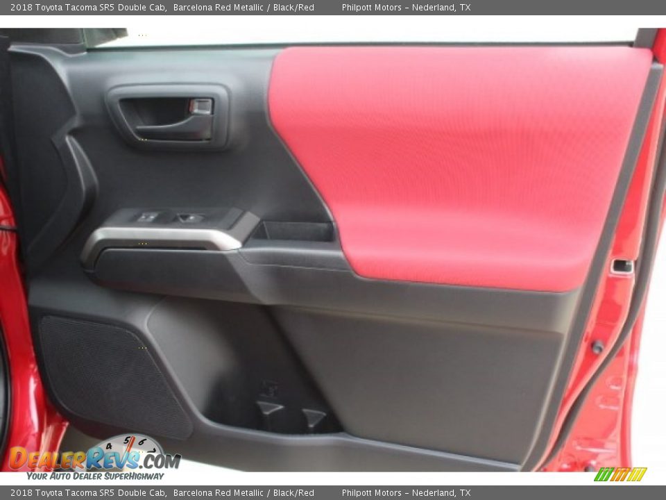 2018 Toyota Tacoma SR5 Double Cab Barcelona Red Metallic / Black/Red Photo #28