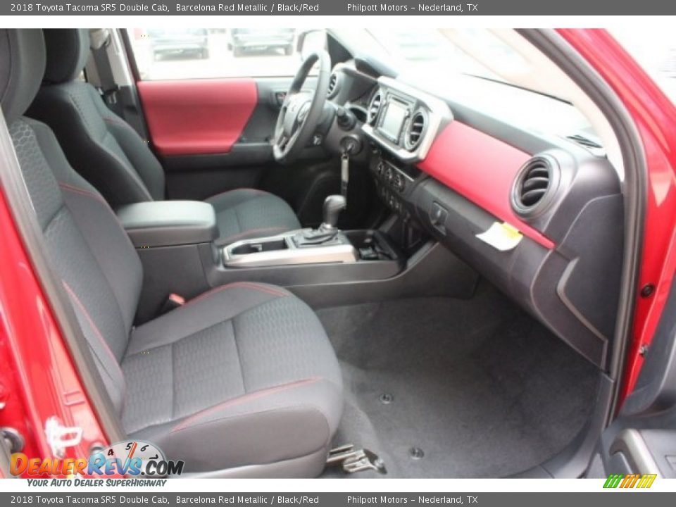 2018 Toyota Tacoma SR5 Double Cab Barcelona Red Metallic / Black/Red Photo #30