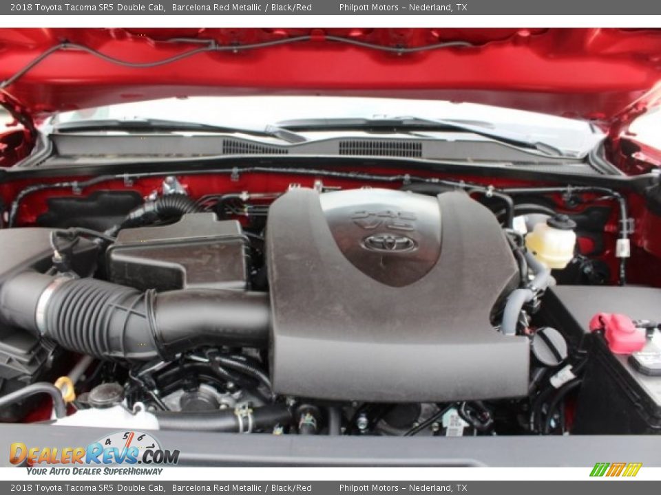 2018 Toyota Tacoma SR5 Double Cab Barcelona Red Metallic / Black/Red Photo #31