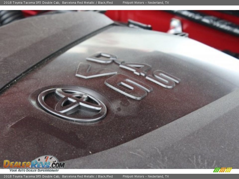 2018 Toyota Tacoma SR5 Double Cab Barcelona Red Metallic / Black/Red Photo #32
