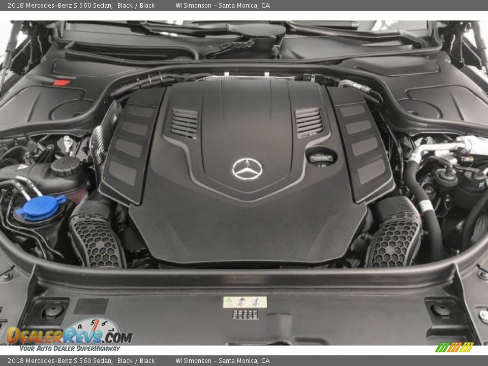 2018 Mercedes-Benz S 560 Sedan Black / Black Photo #8