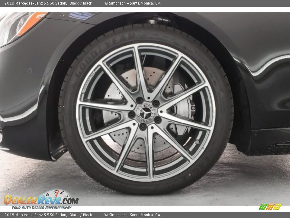 2018 Mercedes-Benz S 560 Sedan Black / Black Photo #9