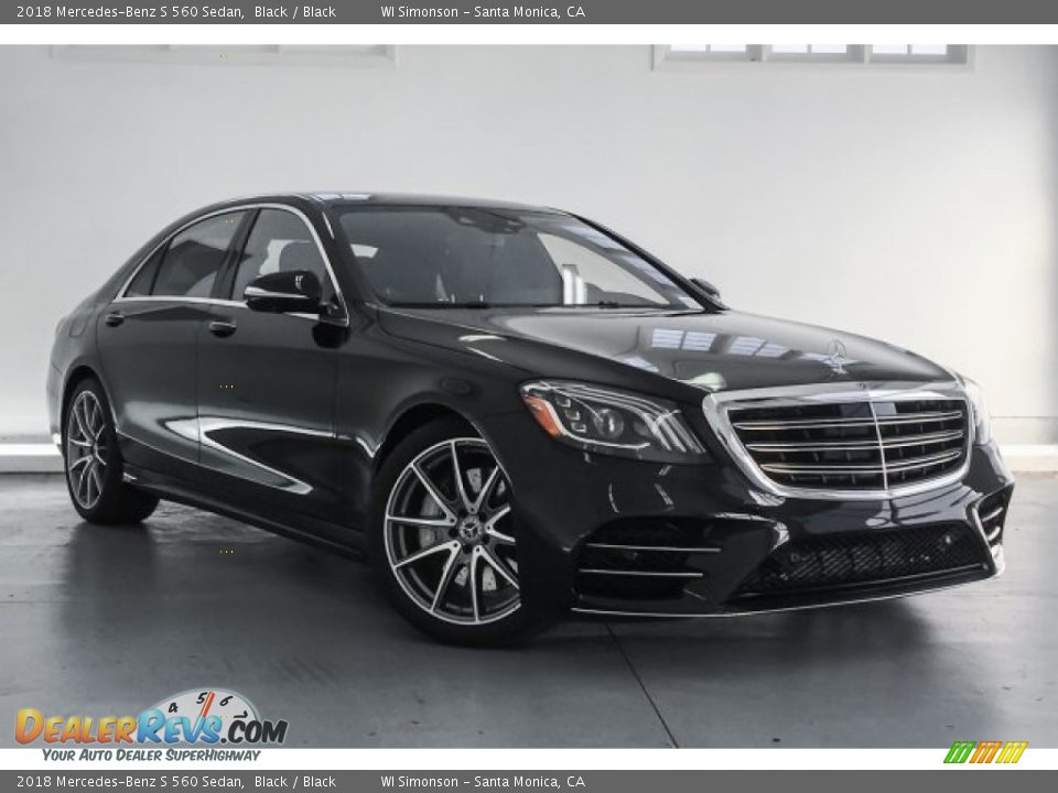 2018 Mercedes-Benz S 560 Sedan Black / Black Photo #12