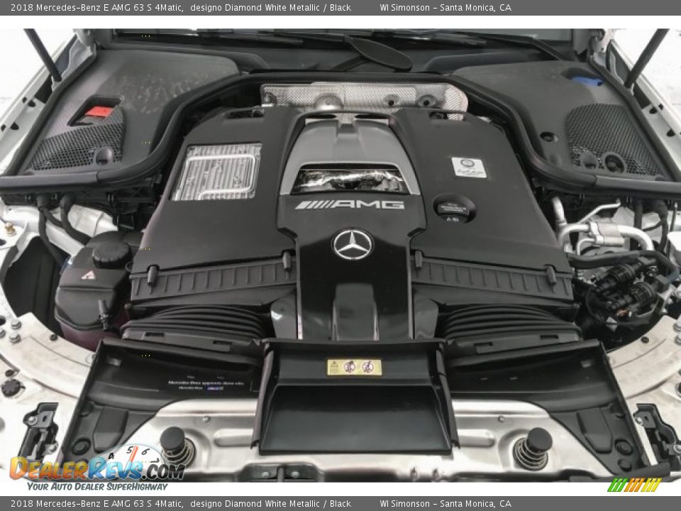 2018 Mercedes-Benz E AMG 63 S 4Matic designo Diamond White Metallic / Black Photo #9