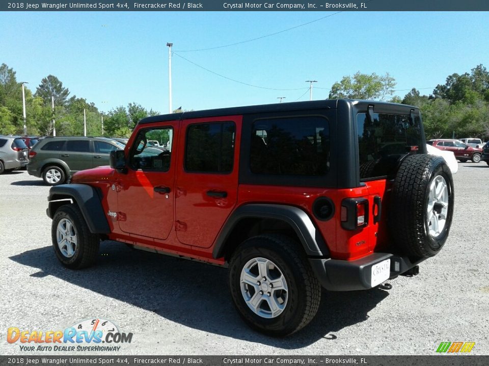 2018 Jeep Wrangler Unlimited Sport 4x4 Firecracker Red / Black Photo #3