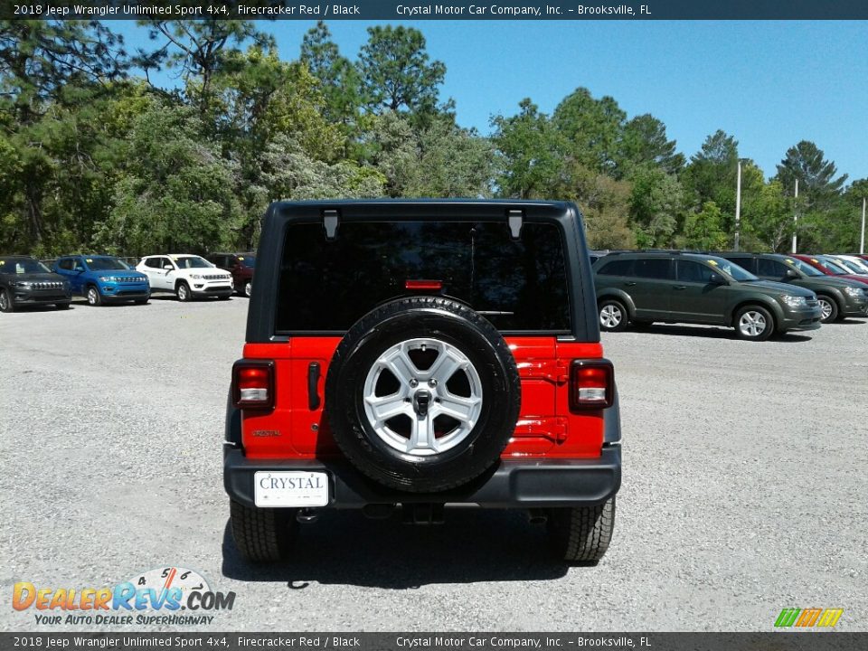 2018 Jeep Wrangler Unlimited Sport 4x4 Firecracker Red / Black Photo #4