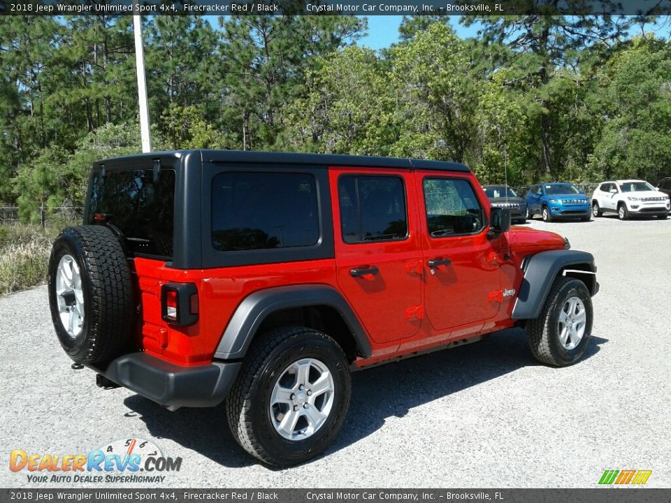 2018 Jeep Wrangler Unlimited Sport 4x4 Firecracker Red / Black Photo #5