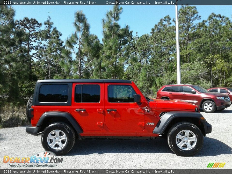 2018 Jeep Wrangler Unlimited Sport 4x4 Firecracker Red / Black Photo #6