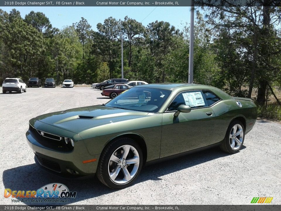 2018 Dodge Challenger SXT F8 Green / Black Photo #1
