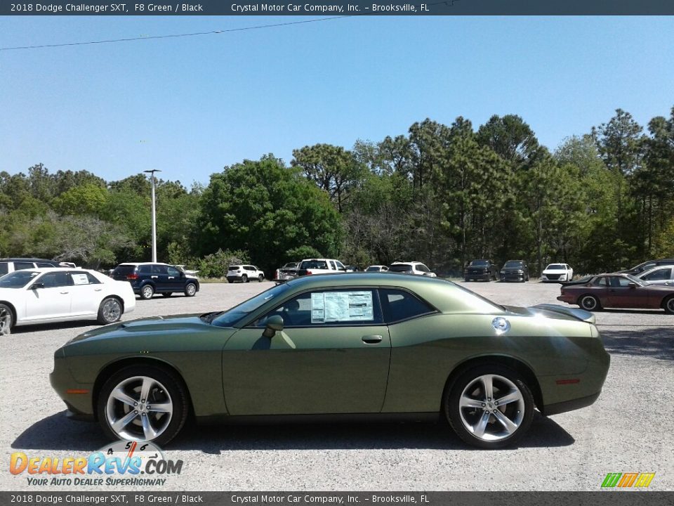 2018 Dodge Challenger SXT F8 Green / Black Photo #2
