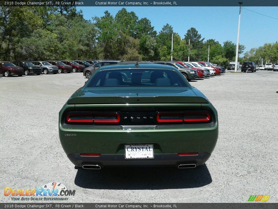 2018 Dodge Challenger SXT F8 Green / Black Photo #4