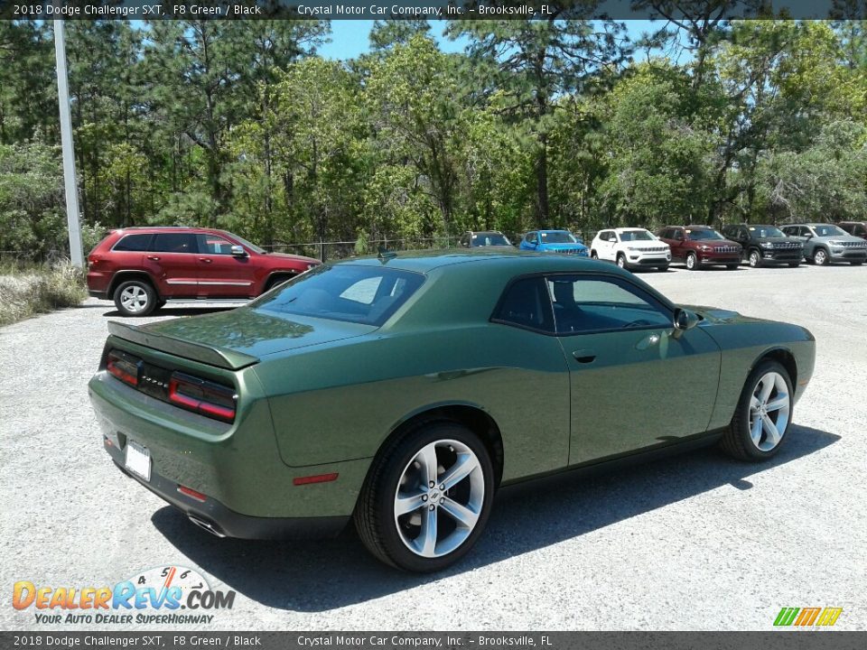 2018 Dodge Challenger SXT F8 Green / Black Photo #5