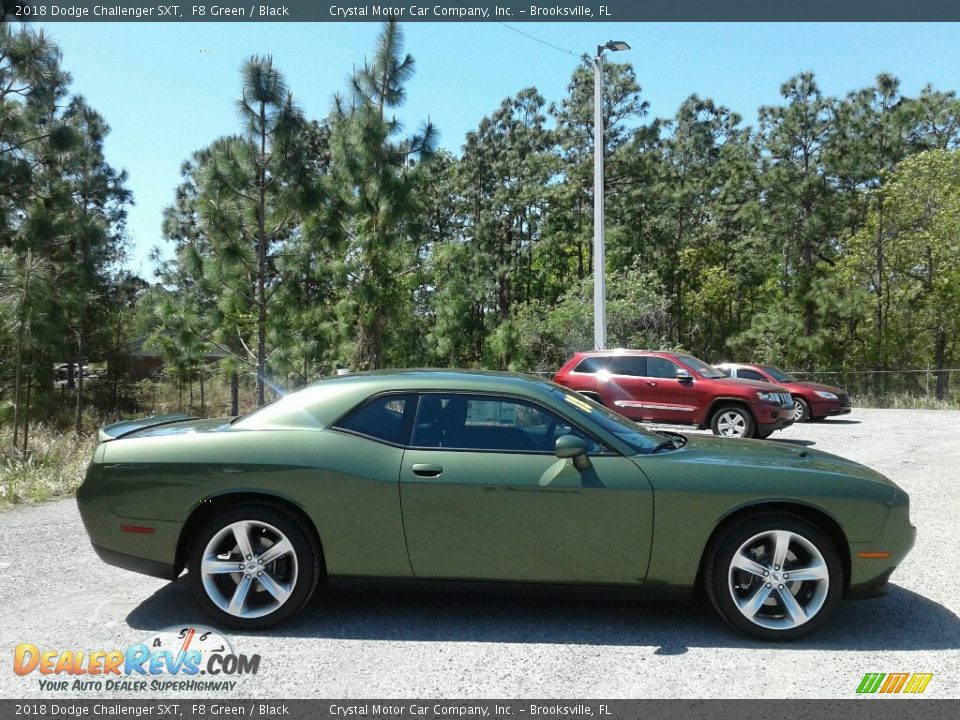 2018 Dodge Challenger SXT F8 Green / Black Photo #6