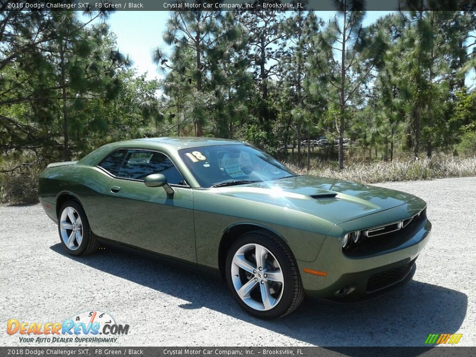 2018 Dodge Challenger SXT F8 Green / Black Photo #7