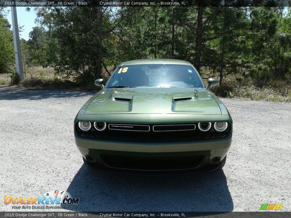 2018 Dodge Challenger SXT F8 Green / Black Photo #8