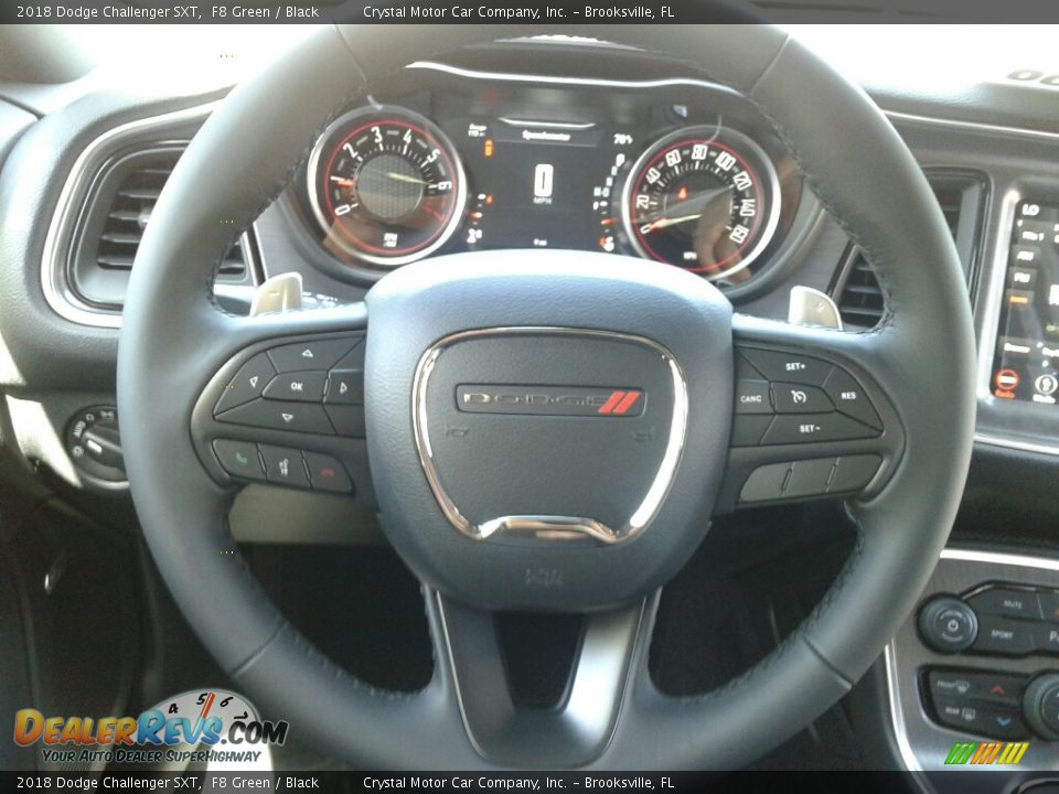 2018 Dodge Challenger SXT F8 Green / Black Photo #14