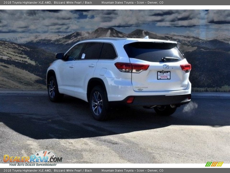 2018 Toyota Highlander XLE AWD Blizzard White Pearl / Black Photo #3