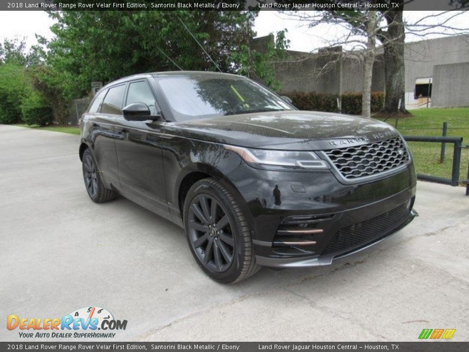 2018 Land Rover Range Rover Velar First Edition Santorini Black Metallic / Ebony Photo #2
