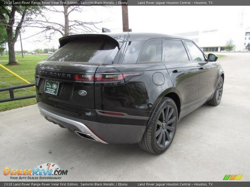 2018 Land Rover Range Rover Velar First Edition Santorini Black Metallic / Ebony Photo #7