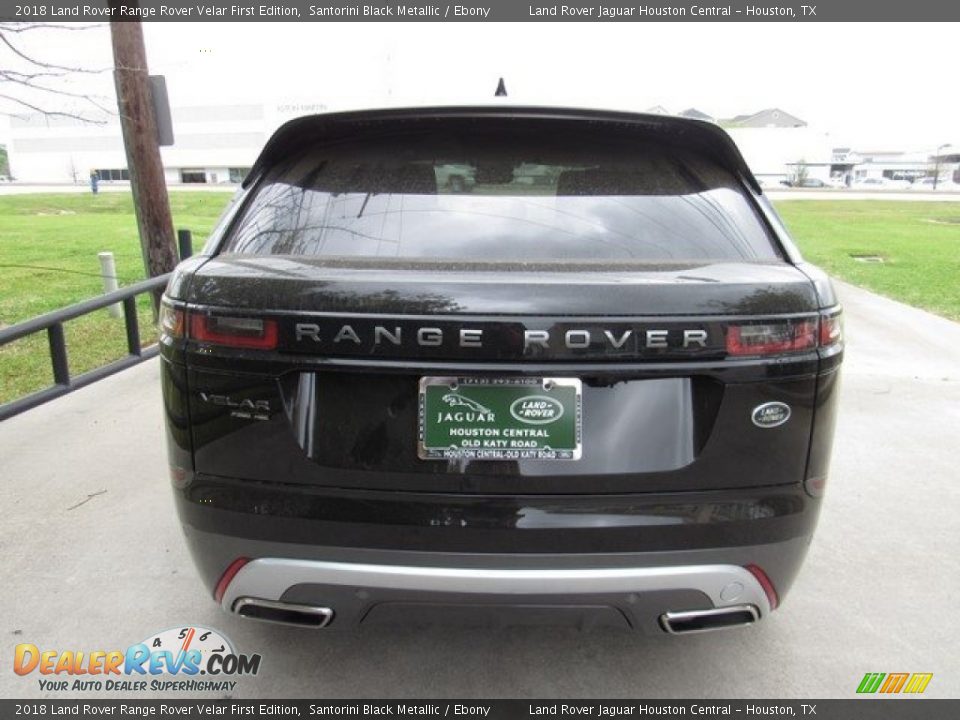 2018 Land Rover Range Rover Velar First Edition Santorini Black Metallic / Ebony Photo #8