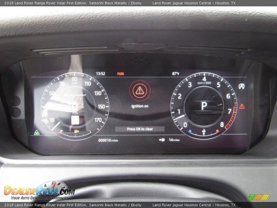 2018 Land Rover Range Rover Velar First Edition Santorini Black Metallic / Ebony Photo #30