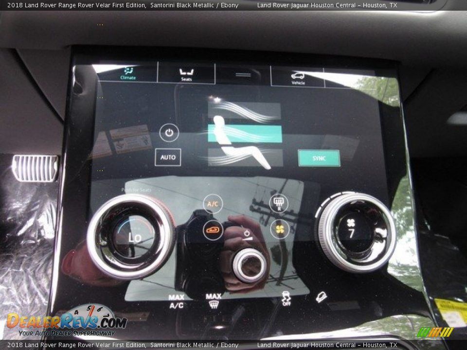 2018 Land Rover Range Rover Velar First Edition Santorini Black Metallic / Ebony Photo #35