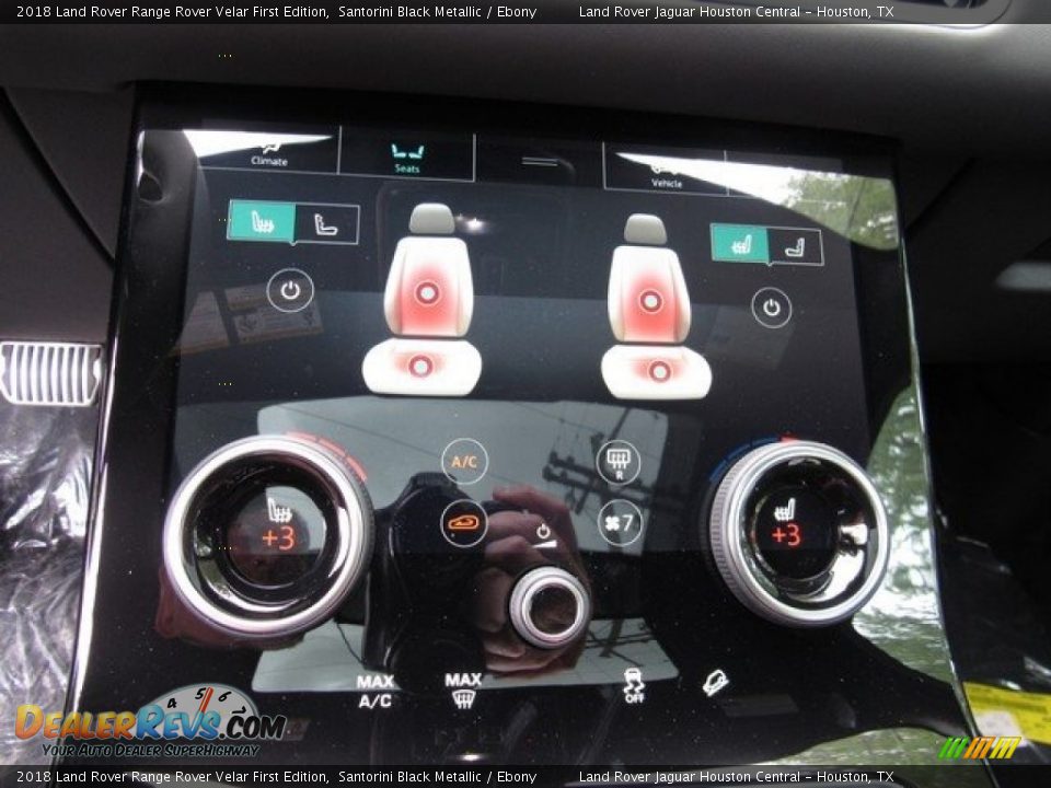 2018 Land Rover Range Rover Velar First Edition Santorini Black Metallic / Ebony Photo #36