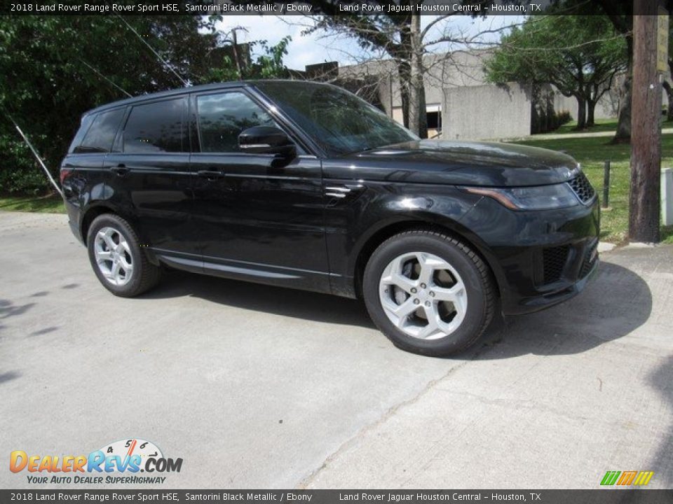 2018 Land Rover Range Rover Sport HSE Santorini Black Metallic / Ebony Photo #1