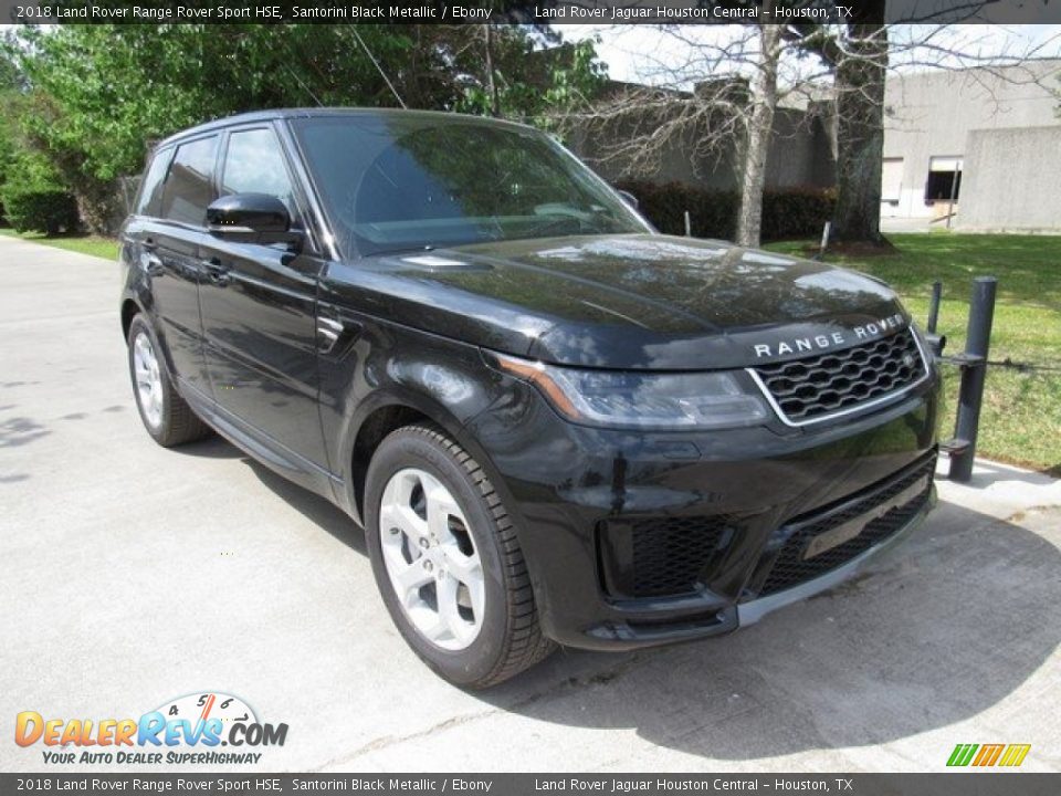 2018 Land Rover Range Rover Sport HSE Santorini Black Metallic / Ebony Photo #2