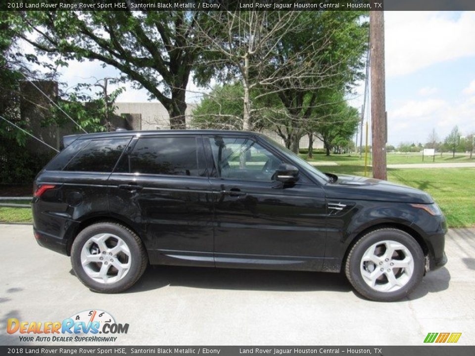 2018 Land Rover Range Rover Sport HSE Santorini Black Metallic / Ebony Photo #6