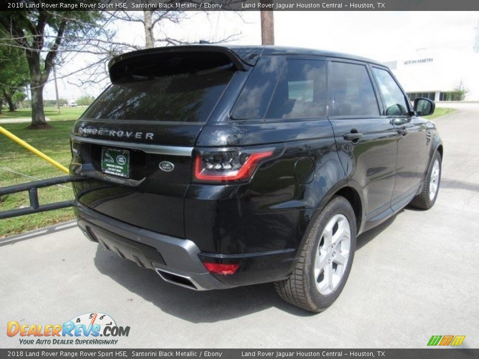 2018 Land Rover Range Rover Sport HSE Santorini Black Metallic / Ebony Photo #7