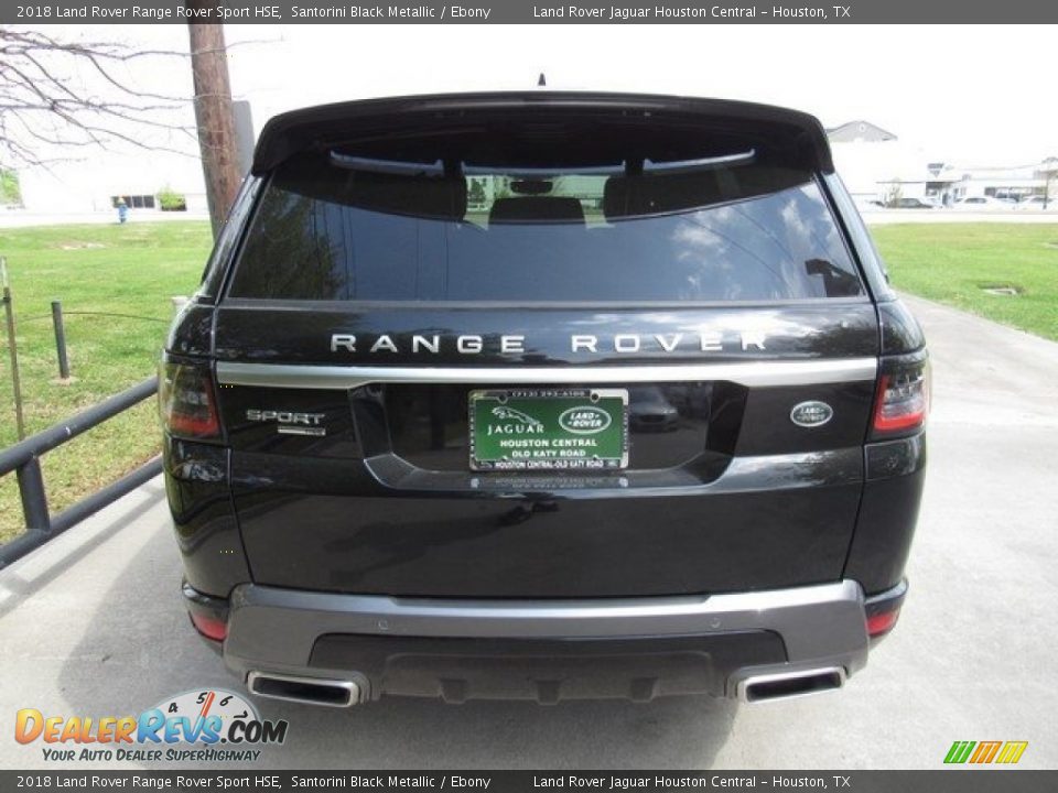 2018 Land Rover Range Rover Sport HSE Santorini Black Metallic / Ebony Photo #8
