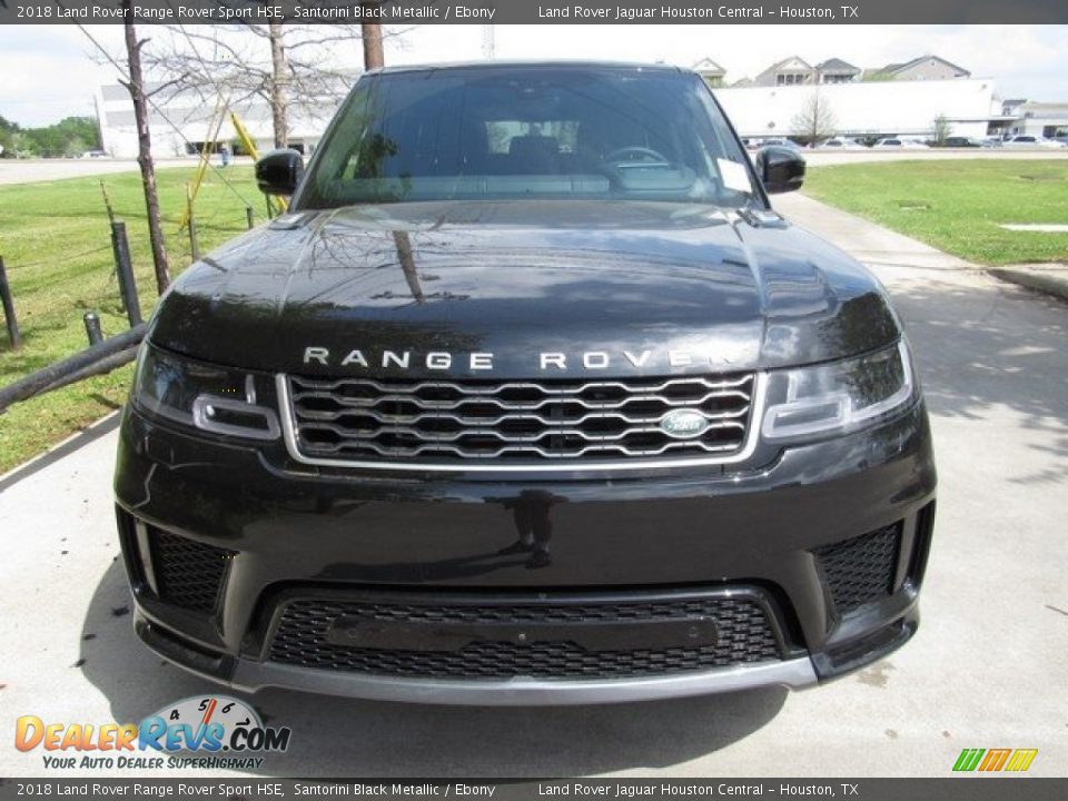 2018 Land Rover Range Rover Sport HSE Santorini Black Metallic / Ebony Photo #9