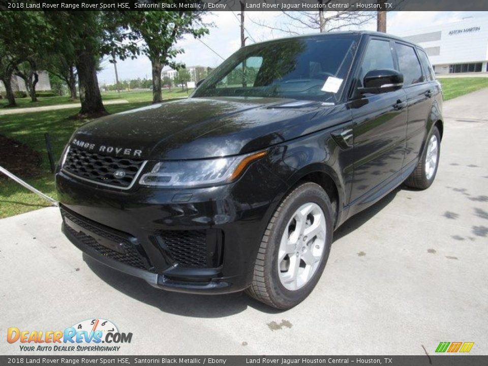 2018 Land Rover Range Rover Sport HSE Santorini Black Metallic / Ebony Photo #10