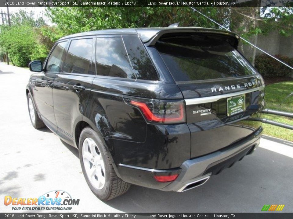 2018 Land Rover Range Rover Sport HSE Santorini Black Metallic / Ebony Photo #12