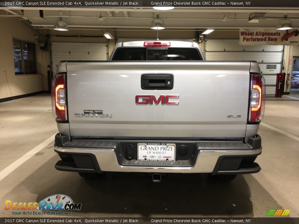 2017 GMC Canyon SLE Extended Cab 4x4 Quicksilver Metallic / Jet Black Photo #5
