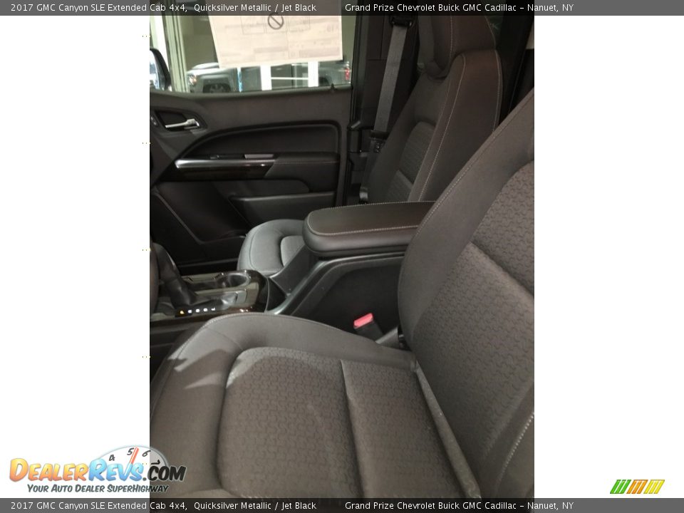 2017 GMC Canyon SLE Extended Cab 4x4 Quicksilver Metallic / Jet Black Photo #13