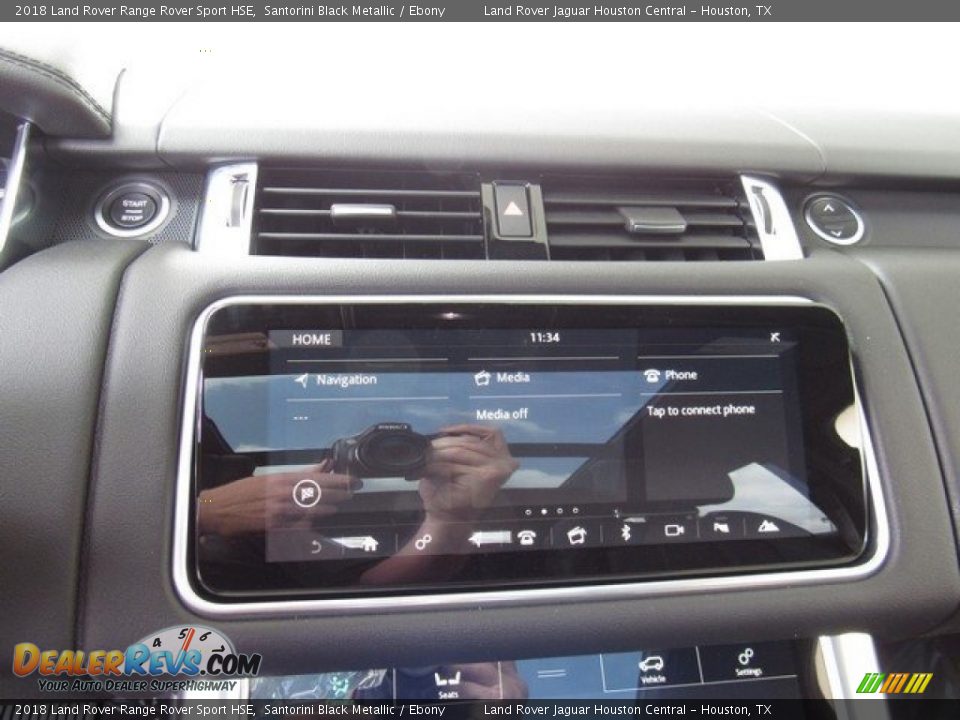 2018 Land Rover Range Rover Sport HSE Santorini Black Metallic / Ebony Photo #32