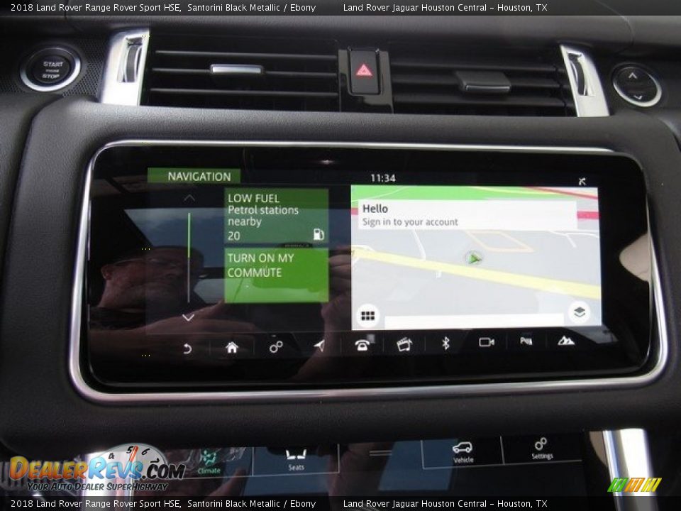 2018 Land Rover Range Rover Sport HSE Santorini Black Metallic / Ebony Photo #33