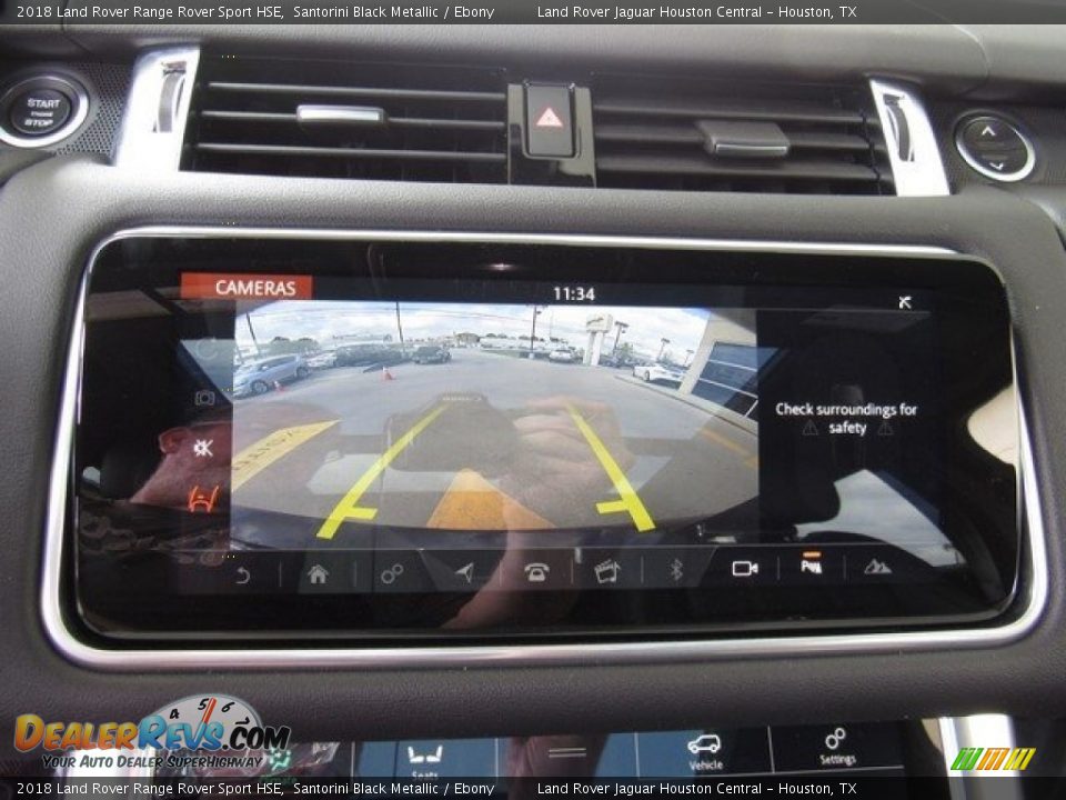 2018 Land Rover Range Rover Sport HSE Santorini Black Metallic / Ebony Photo #34