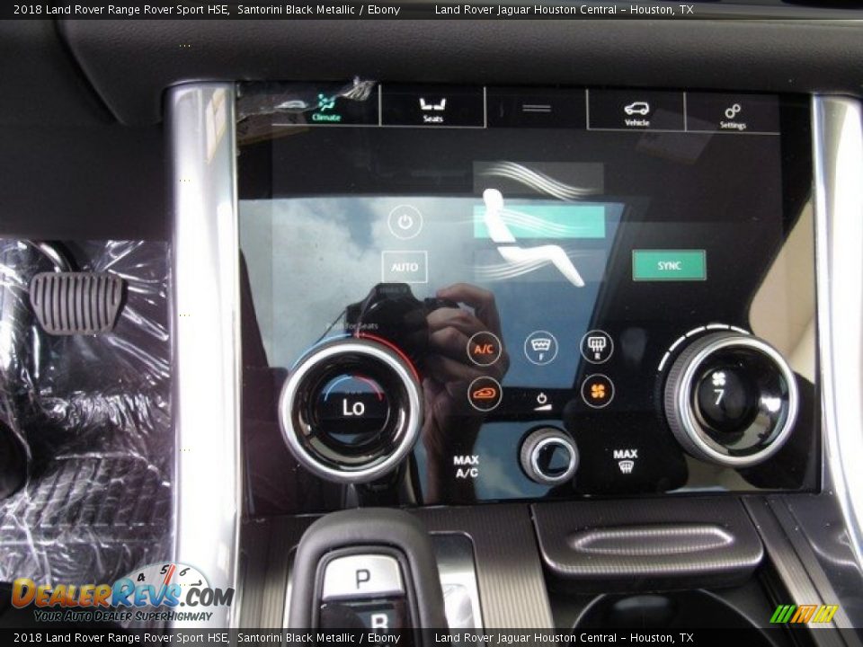 2018 Land Rover Range Rover Sport HSE Santorini Black Metallic / Ebony Photo #35