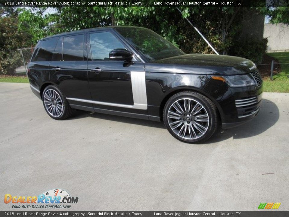 2018 Land Rover Range Rover Autobiography Santorini Black Metallic / Ebony Photo #1