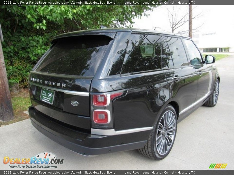 2018 Land Rover Range Rover Autobiography Santorini Black Metallic / Ebony Photo #7