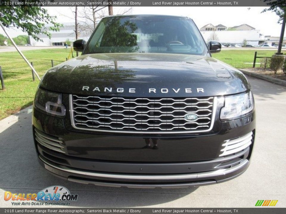 2018 Land Rover Range Rover Autobiography Santorini Black Metallic / Ebony Photo #9