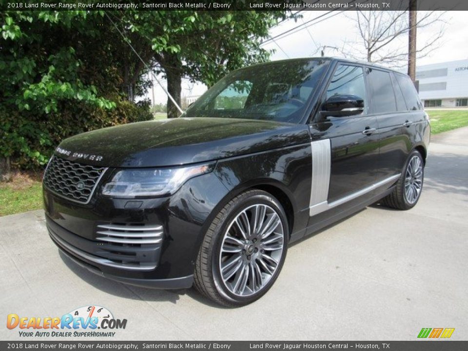 2018 Land Rover Range Rover Autobiography Santorini Black Metallic / Ebony Photo #10