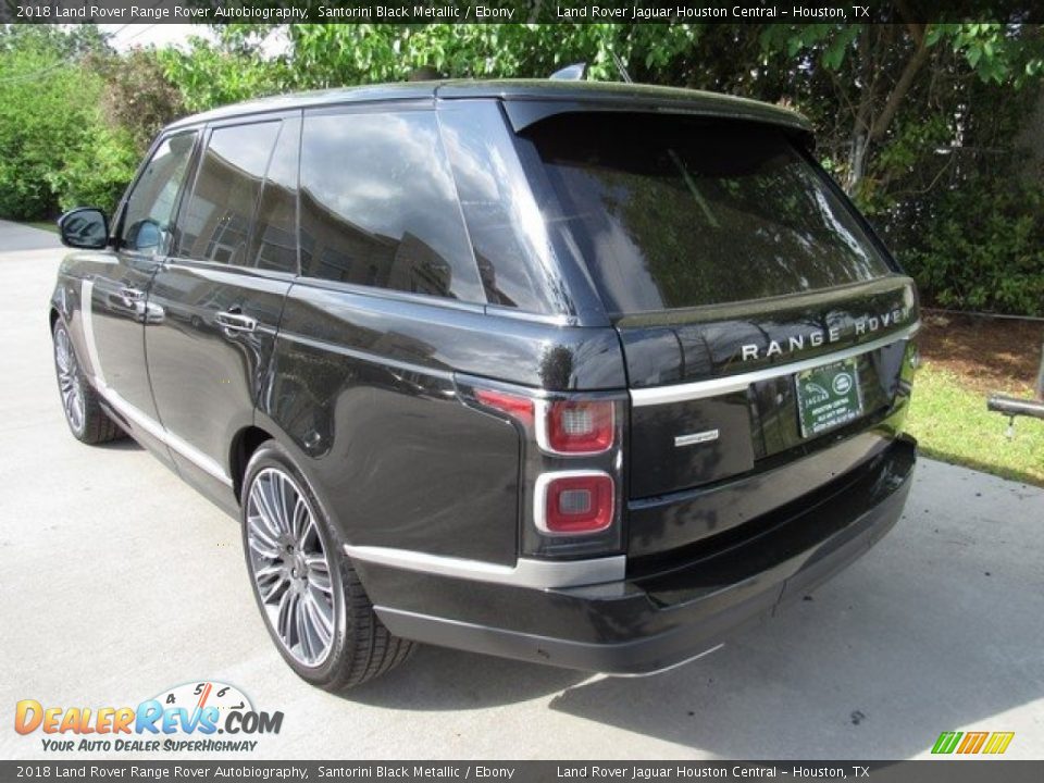 2018 Land Rover Range Rover Autobiography Santorini Black Metallic / Ebony Photo #12