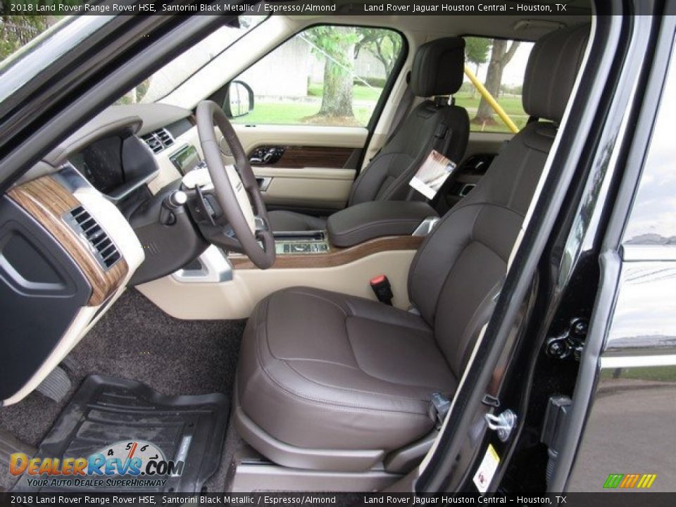 2018 Land Rover Range Rover HSE Santorini Black Metallic / Espresso/Almond Photo #3