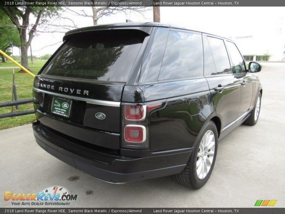2018 Land Rover Range Rover HSE Santorini Black Metallic / Espresso/Almond Photo #7