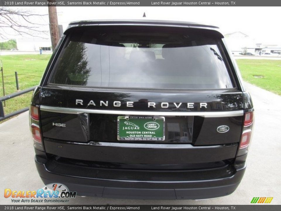 2018 Land Rover Range Rover HSE Santorini Black Metallic / Espresso/Almond Photo #8