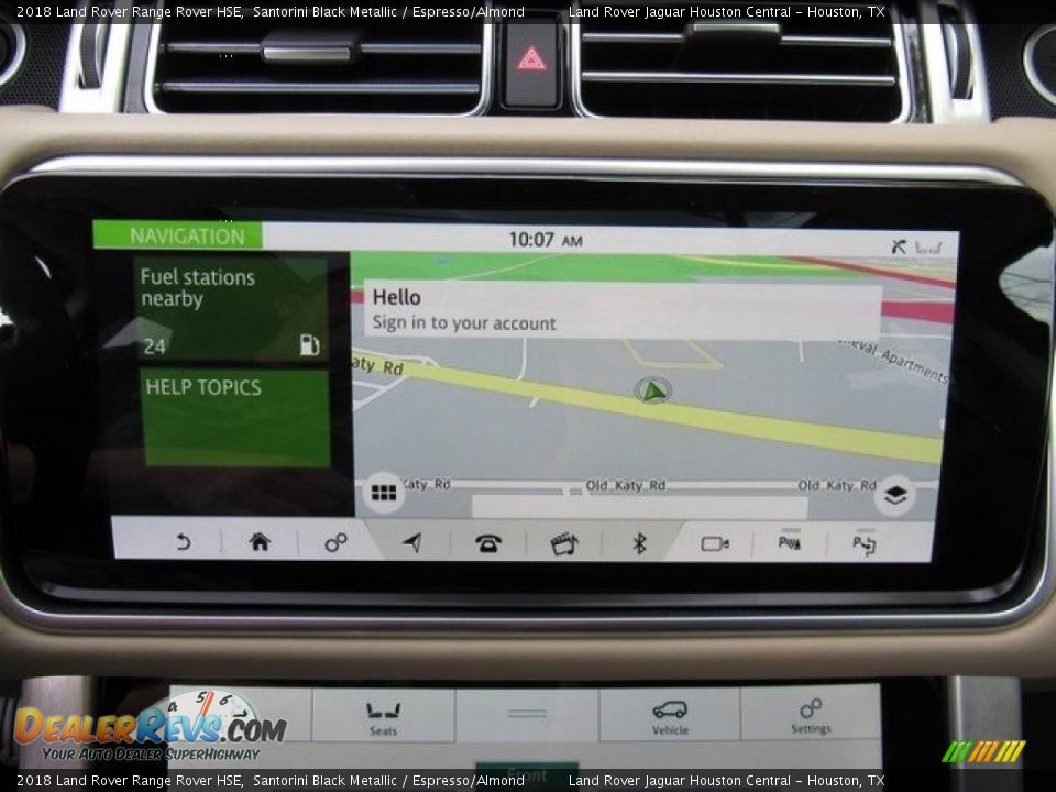 2018 Land Rover Range Rover HSE Santorini Black Metallic / Espresso/Almond Photo #35